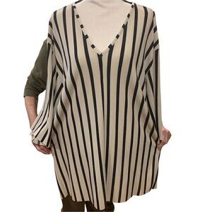 Zara Trafaluc Striped Flowy Shirtdress/Tunic, 3/4 sleeves Sz. Medium‎